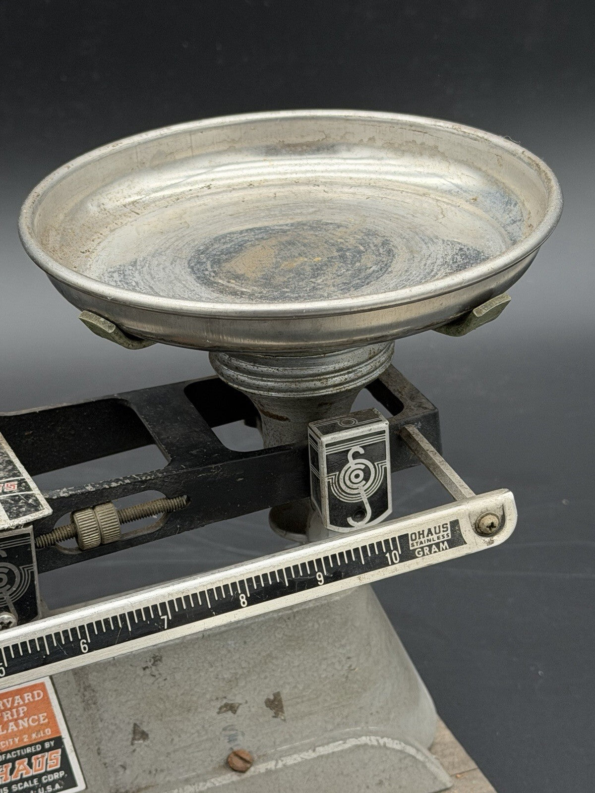 Vintage Ohaus Harvard Trip Balance Scale 2kg Capacity Laboratory Industrial