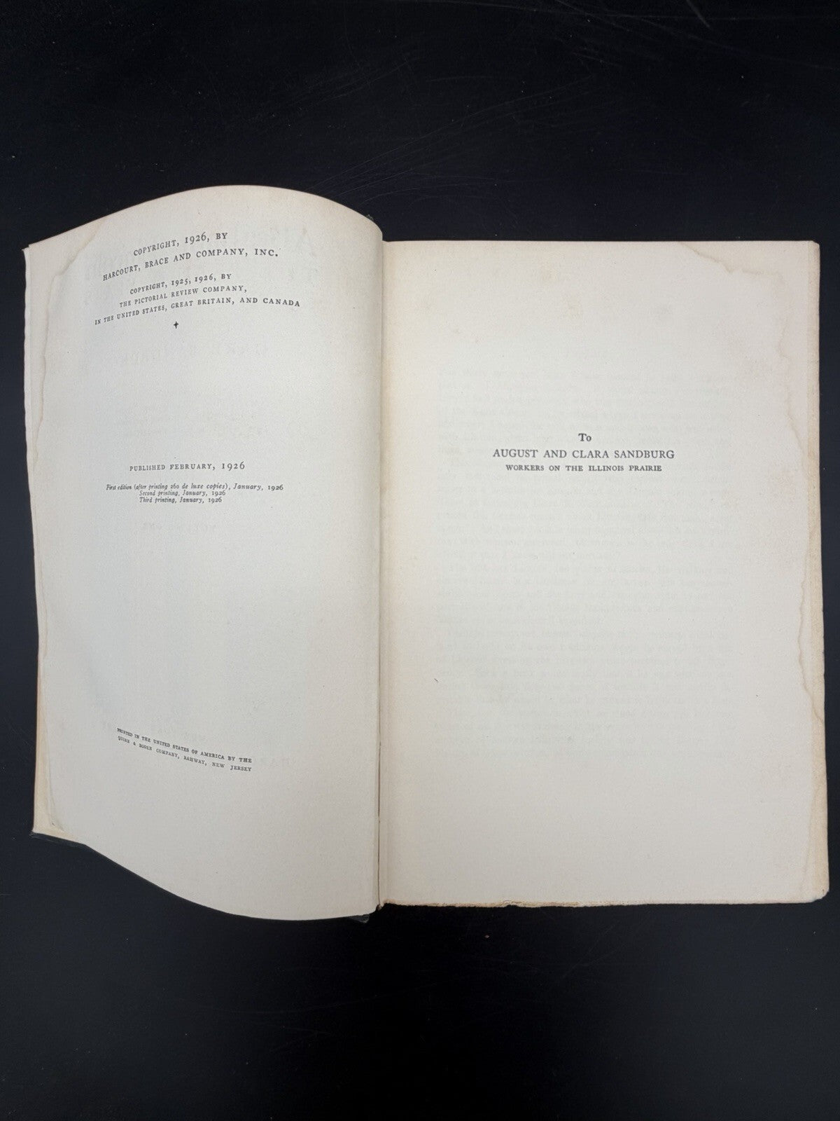 1926 Abraham Lincoln The Prairie Years Carl Sandburg 2 Volume Book Set Civil War