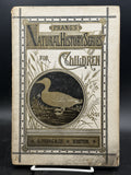 1878 Prangs Natural History Series Children Swimming Birds Antique Book