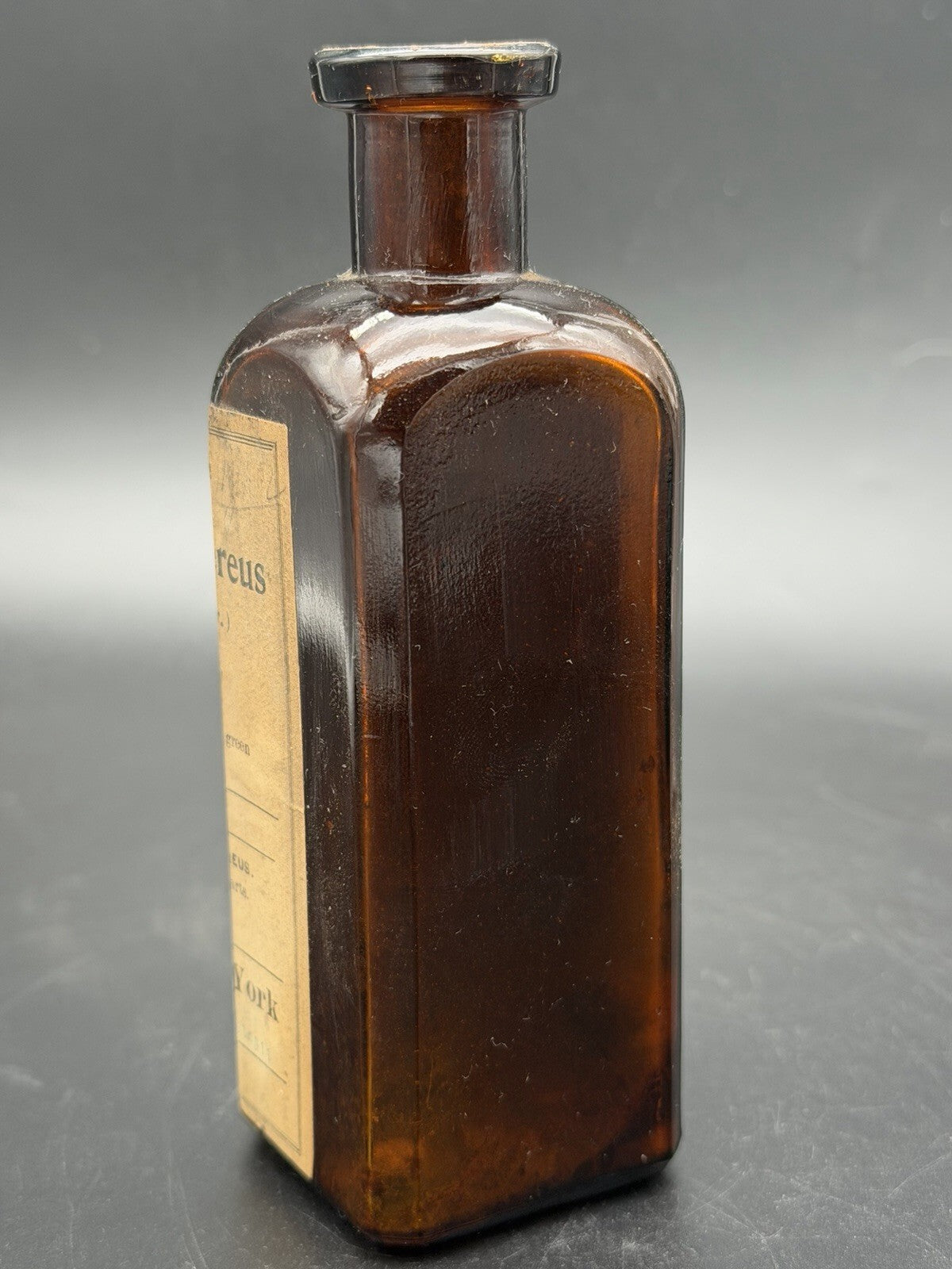Antique Labeled Schieffelin Co Medicine Bottle Night Blooming Cereus Extract