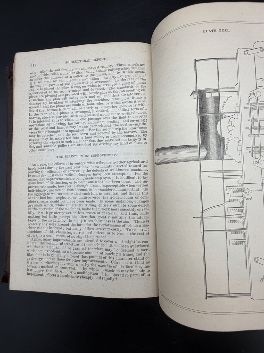 1870 Antique Book Report of the Commissioner of Agriculture for Year 1869 Illustrated
