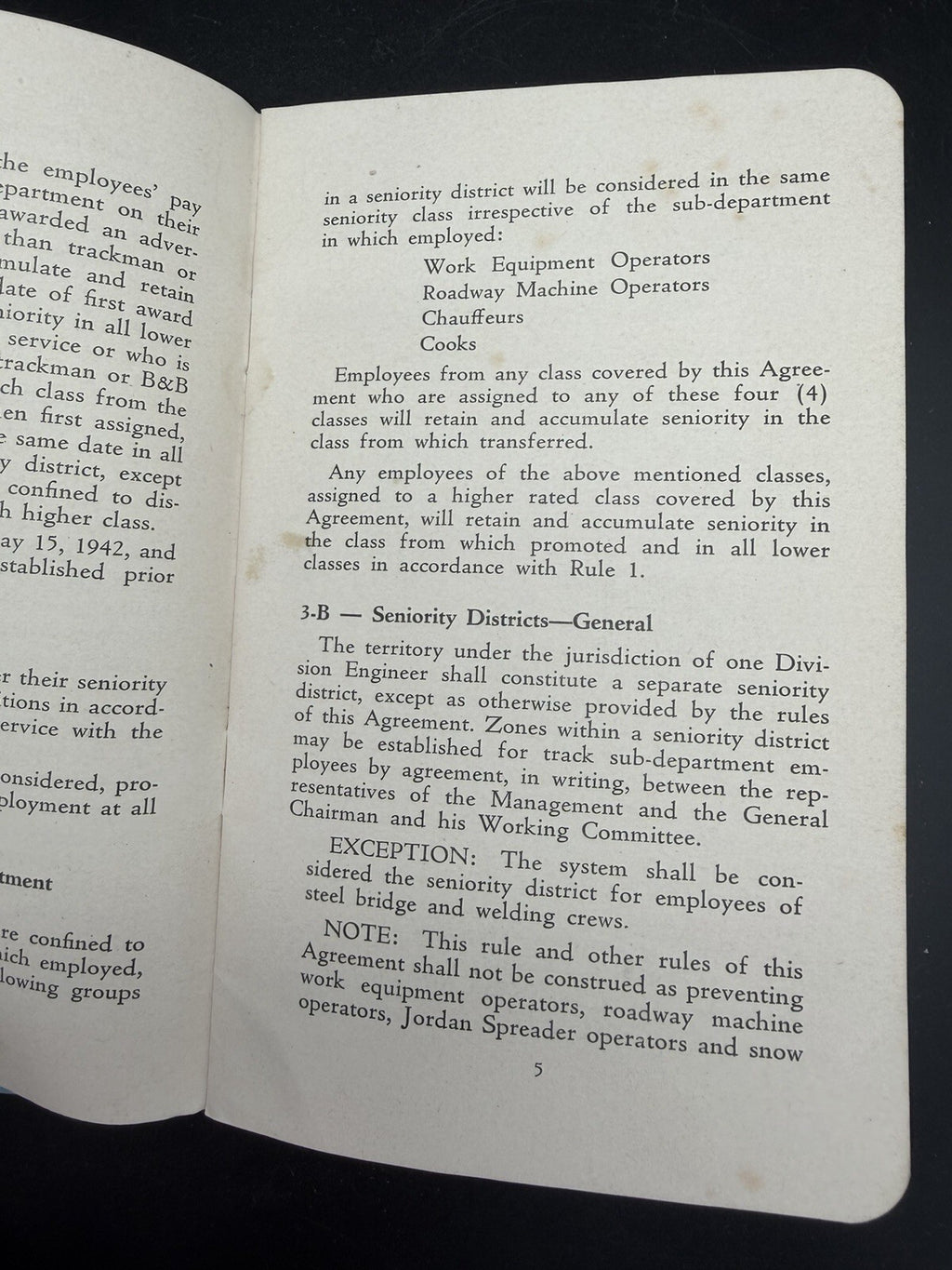 1942 Boston and Maine Railroad Engineering Dept Rules & Hymn Booklet Ephemera