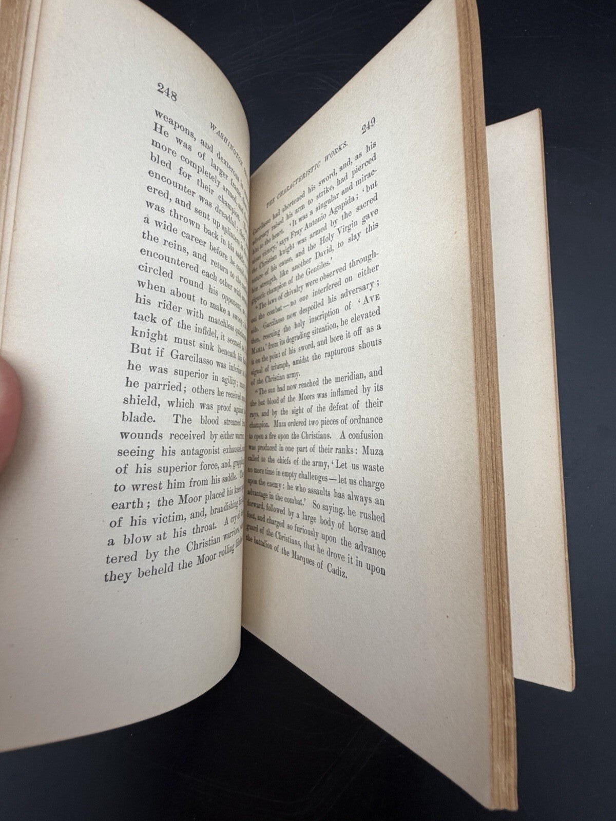 Antique Book 1891 Washington Irving Biography Charles Dudley Warner Inscribed Bookplate