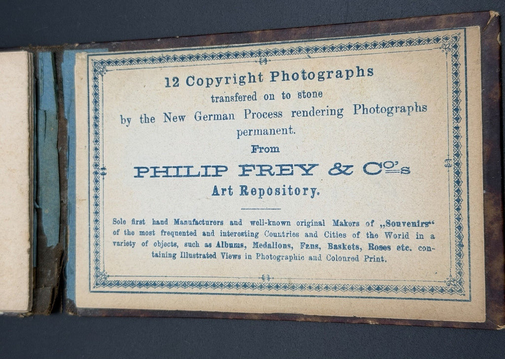 1876 Centennial Exhibition Philadelphia Souvenir Photo Album Philip Frey & Co.