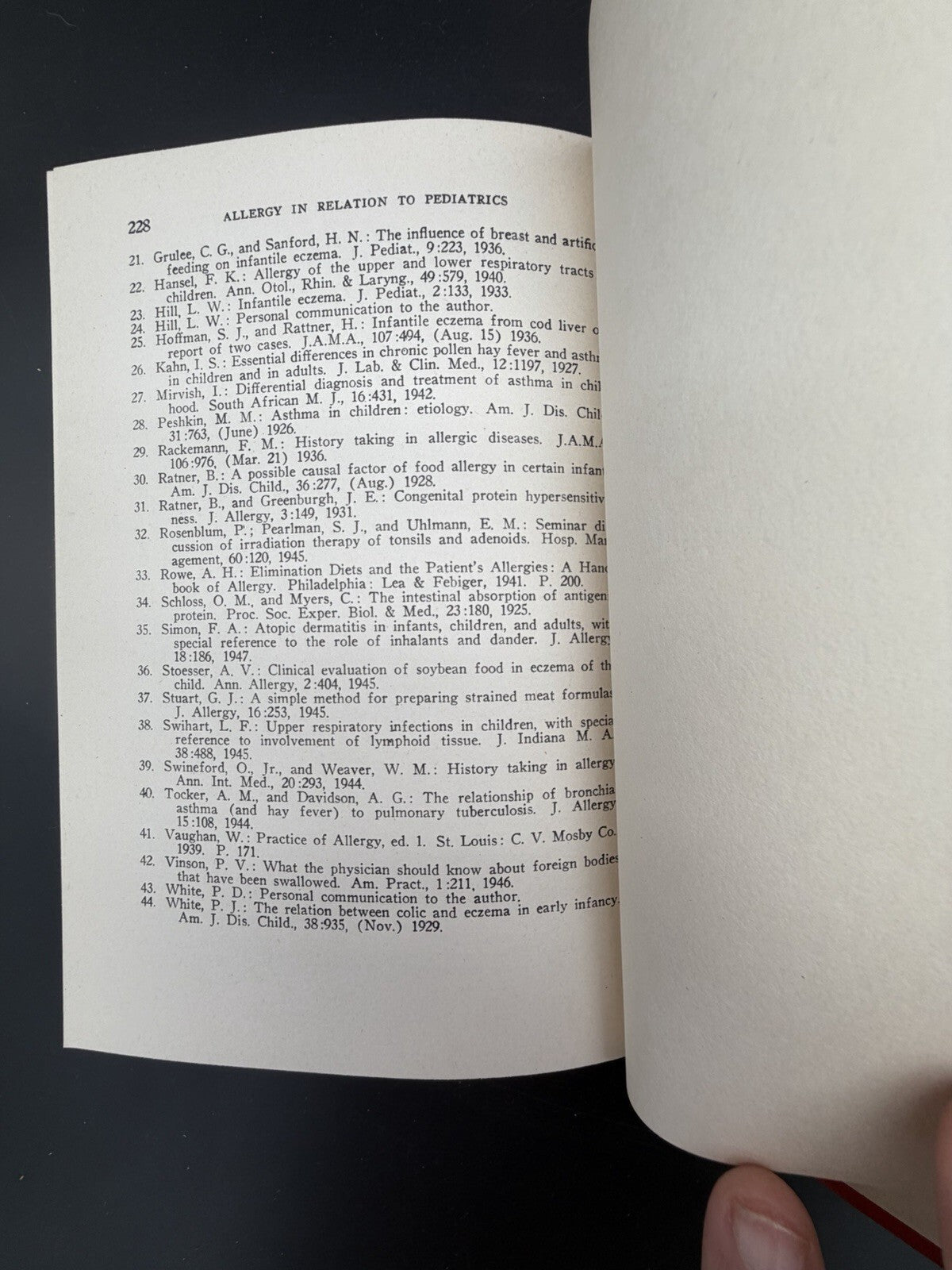 Vintage Book 1951 Allergy in Relation to Pediatrics Bret Ratner MD Medical Book VGC