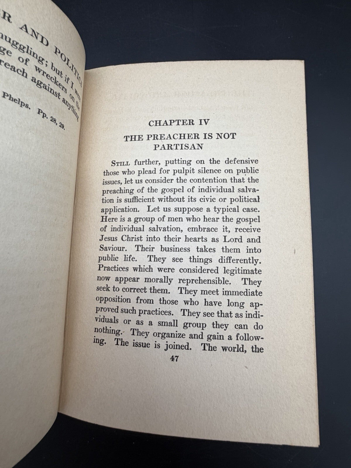 Signed 1930 The Preacher and Politics W. Wofford T. Duncan First Edition