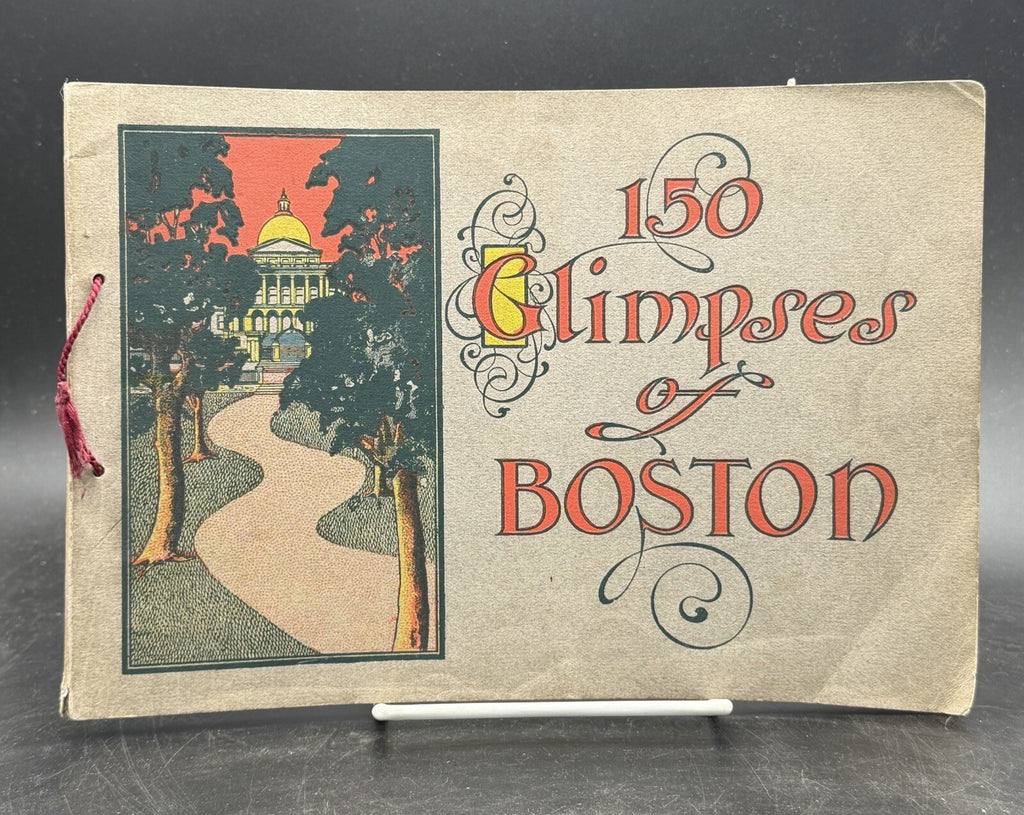 1904 150 Glimpses of Boston Photo Book Souvenir Cambridge Lexington Station