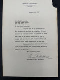 1930s Letter Signed by Louis Howe, Secretary to FDR - Denying Autograph Request
