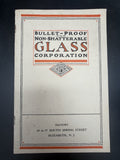 1921 Bullet-Proof & Non-Shatterable Glass Corp Stock Prospectus Pamphlet