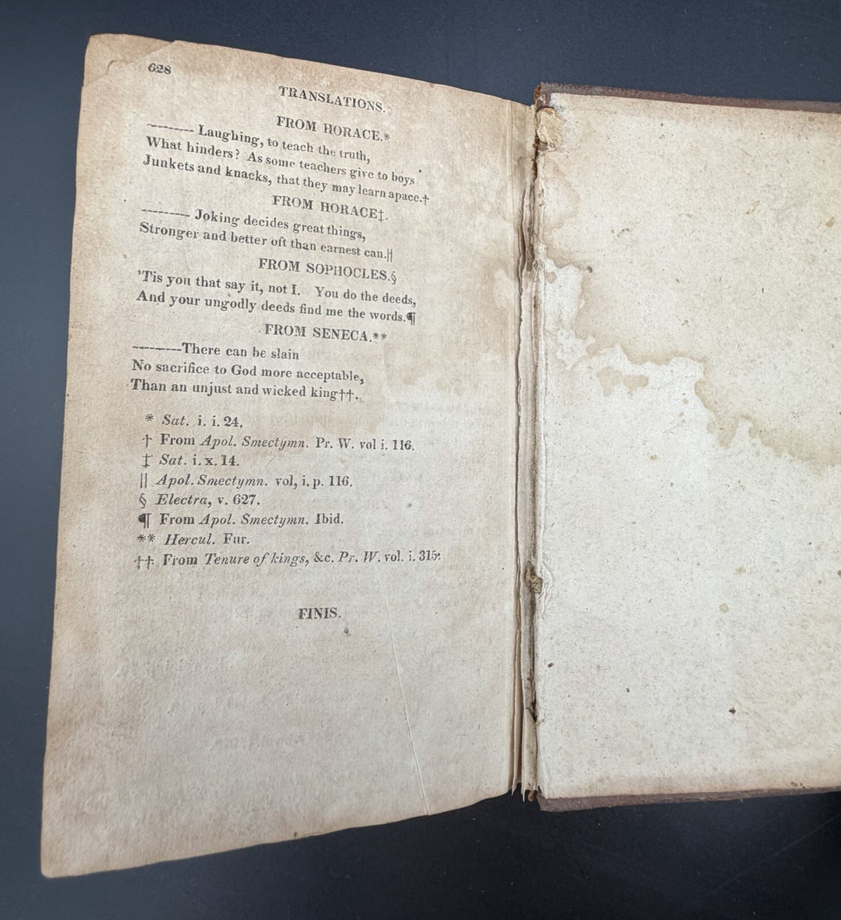 JOHN MILTON Poetical Works 2 (of 3) Leather Volumes 1815 J Forbes & Co. New York