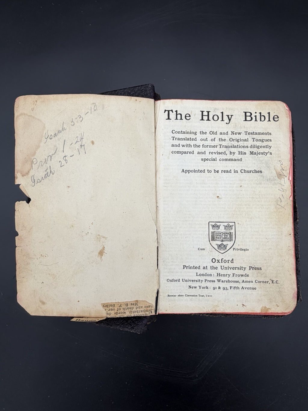 Antique 19th-Century Bible - Littleton, NH Genealogy, Obituaries & Annotations