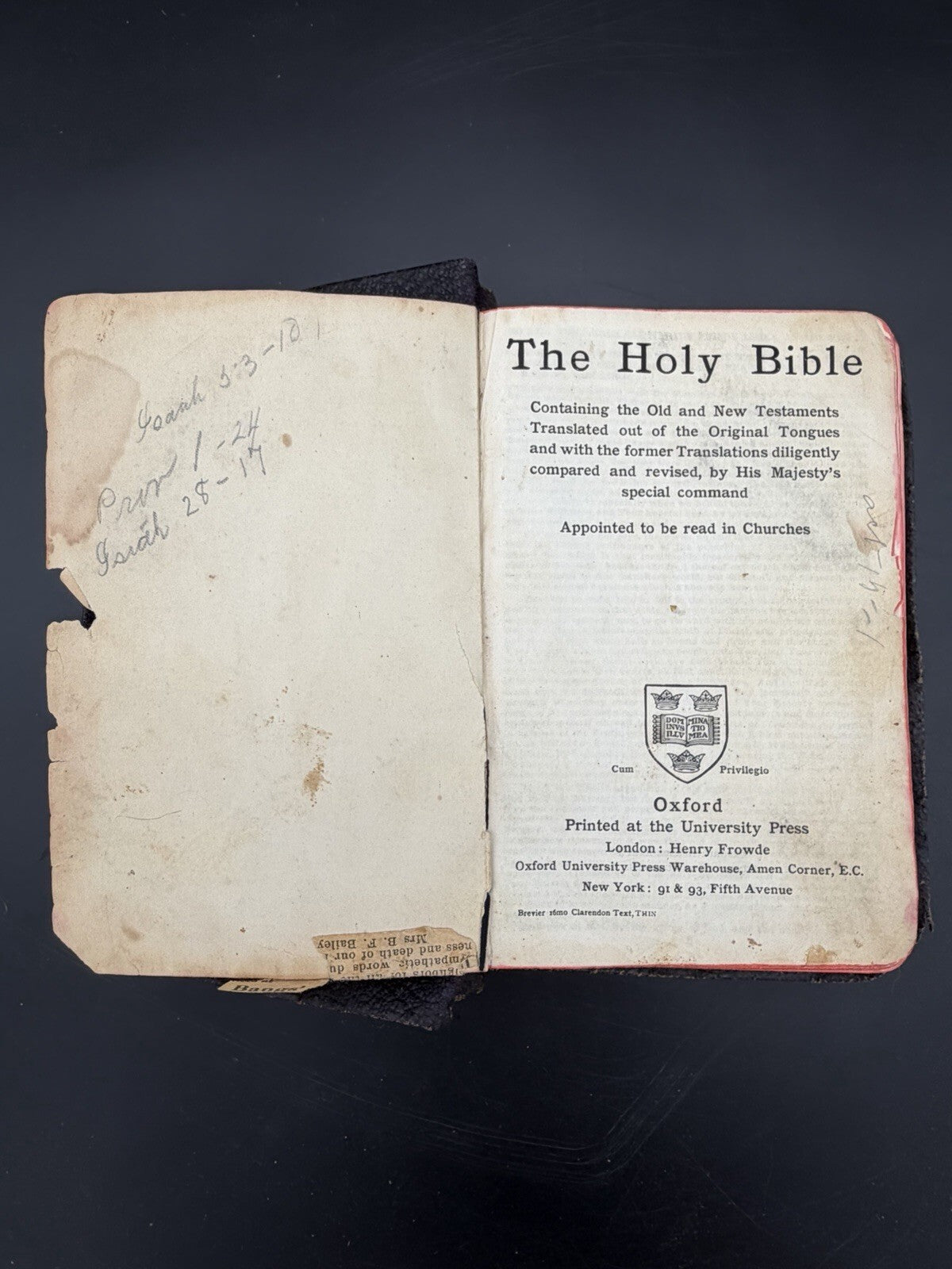 Antique 19th-Century Bible - Littleton, NH Genealogy, Obituaries & Annotations