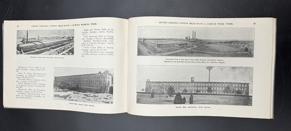 1923 The Marvellous Increase in Southern Cotton Mills - Rare Industrial History