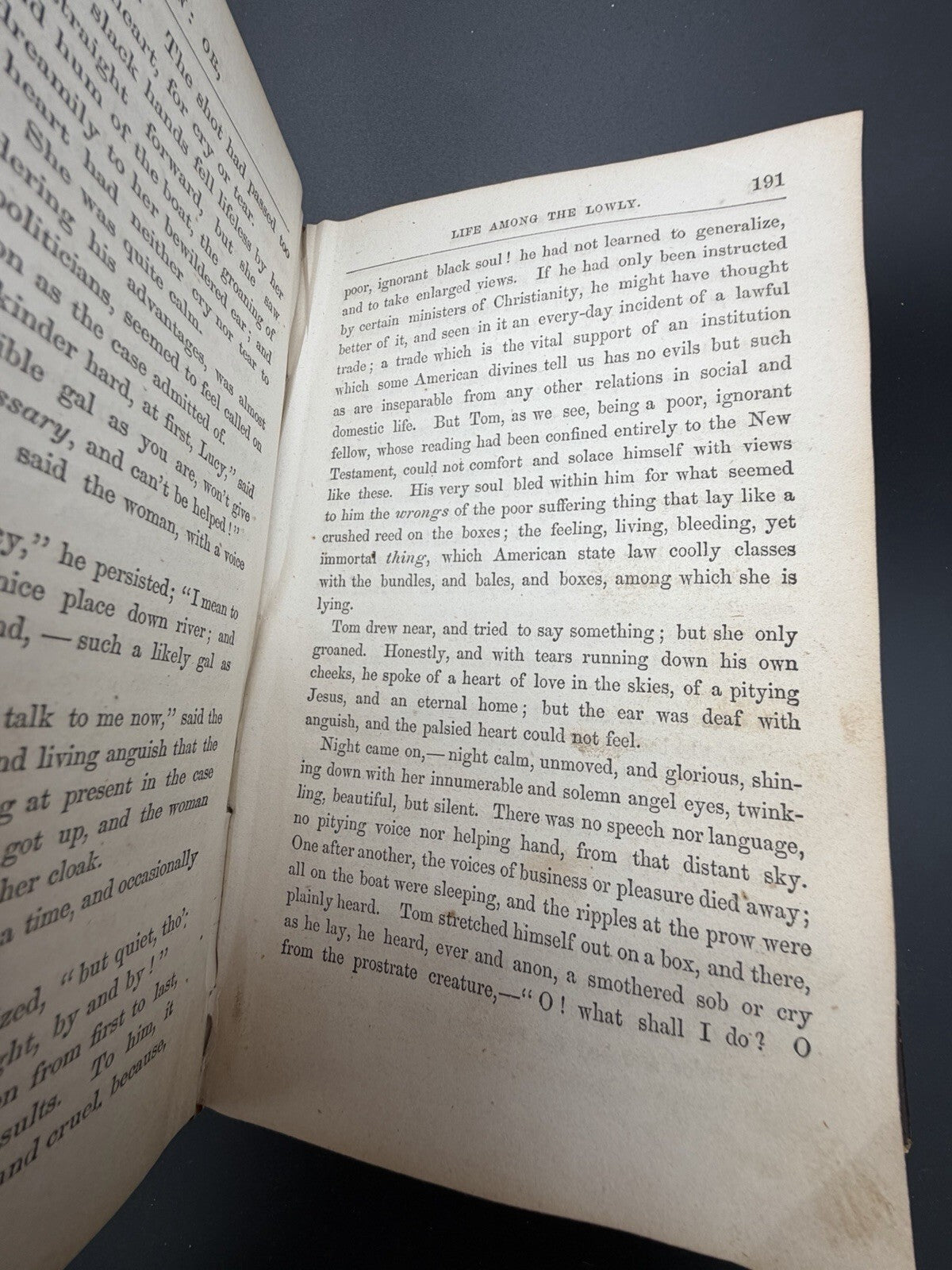 Antique 1852 First Edition UNCLE TOM'S CABIN or Life Among the Lowly-Vol I