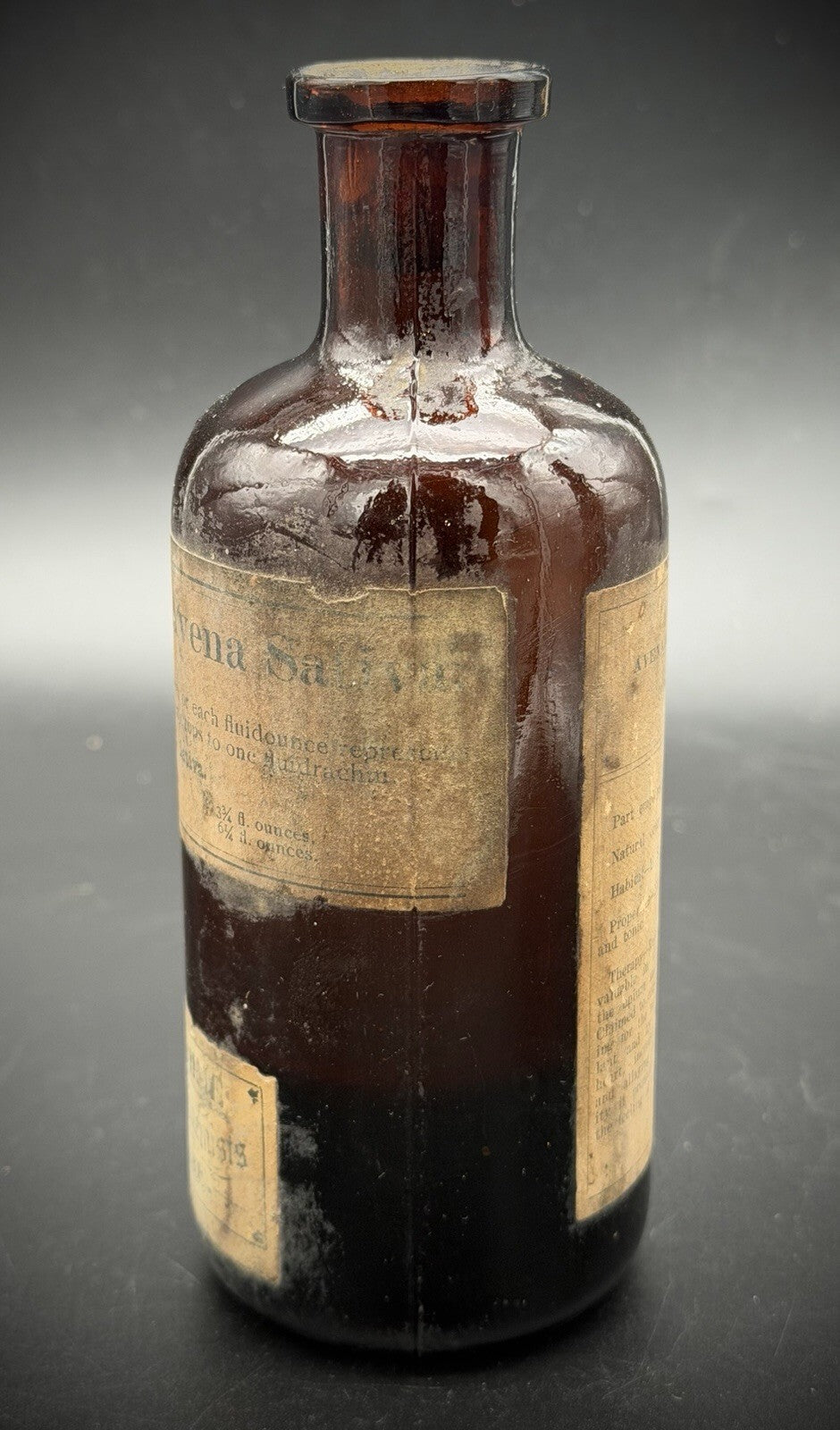 Antique Sharp & Dohme Avena Sativa Medicine Bottle Baltimore Apothecary