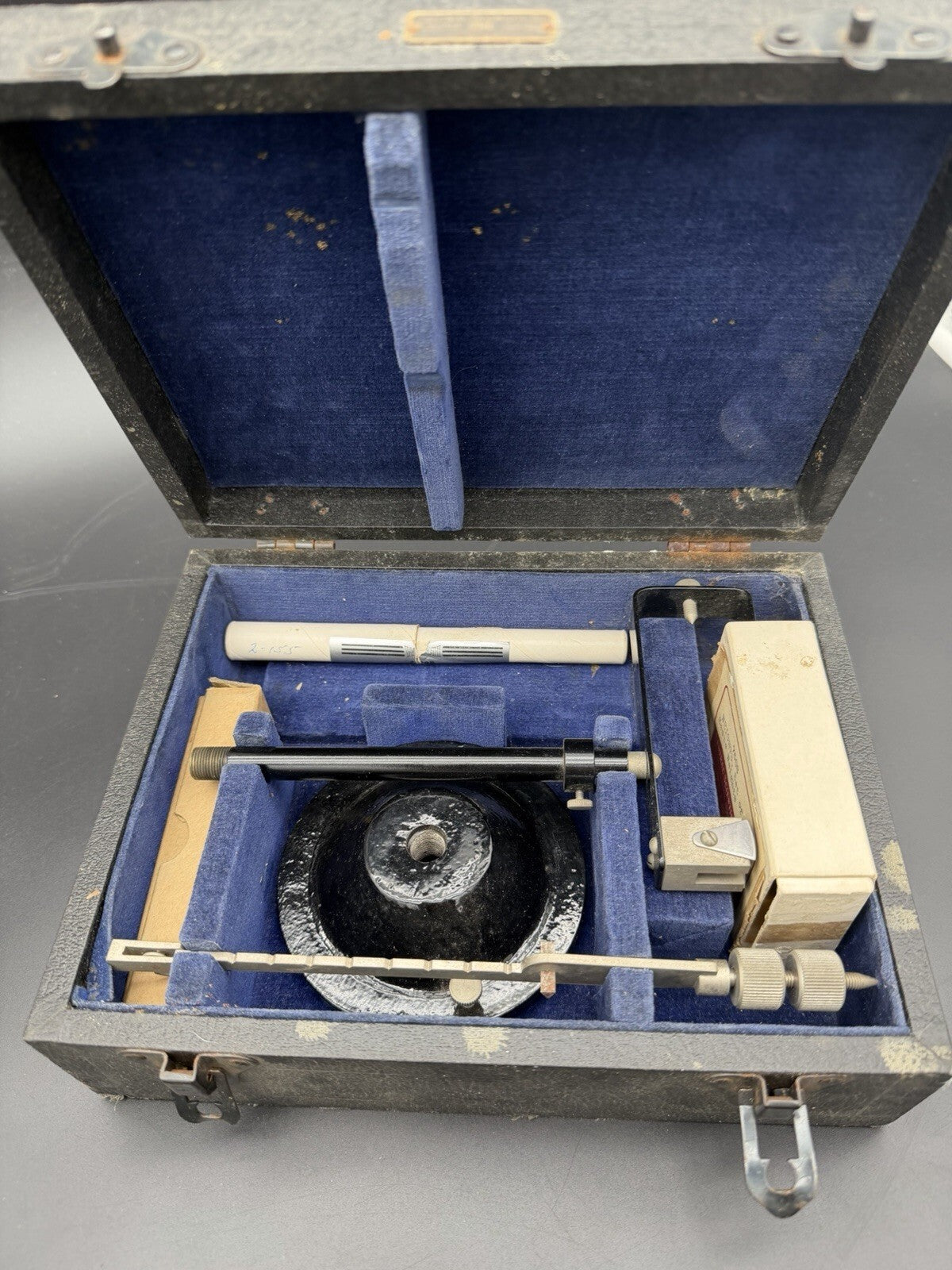 Vintage Central Scientific Co. Lab Balance Scale Set with Plummet & Weight Box