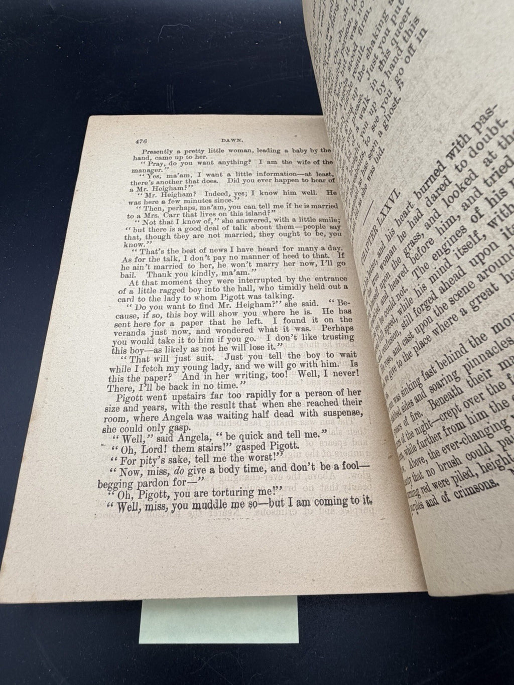 Vintage 1887 Dawn by H Rider Haggard J S Ogilvie Pirated Edition Rare