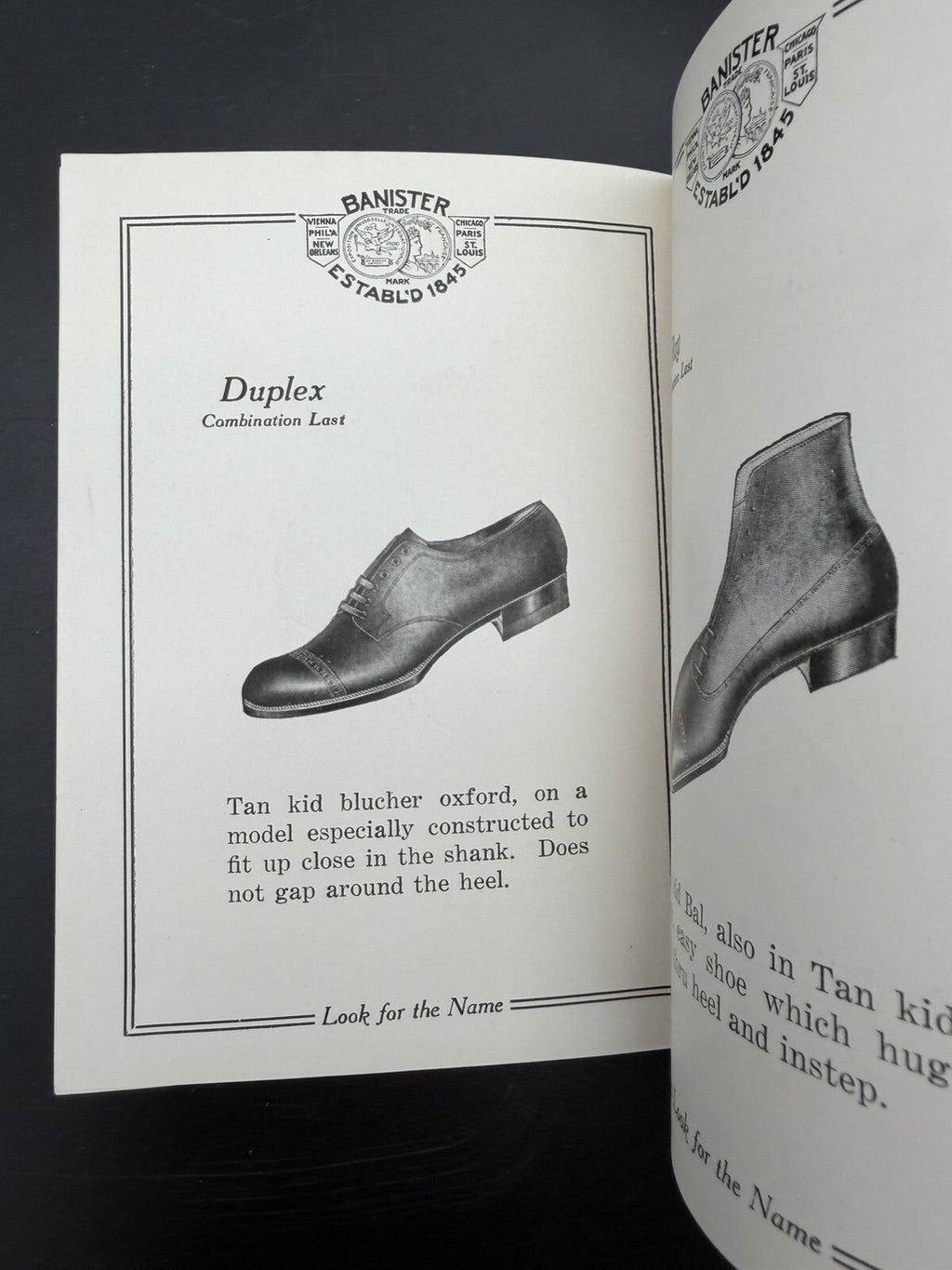 1923 Banister Shoes Men Catalog Shotwells Houston TX Vintage Footwear Booklet