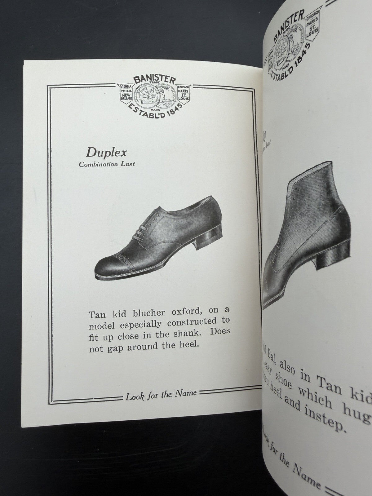 1923 Banister Shoes Men Catalog Shotwells Houston TX Vintage Footwear Booklet