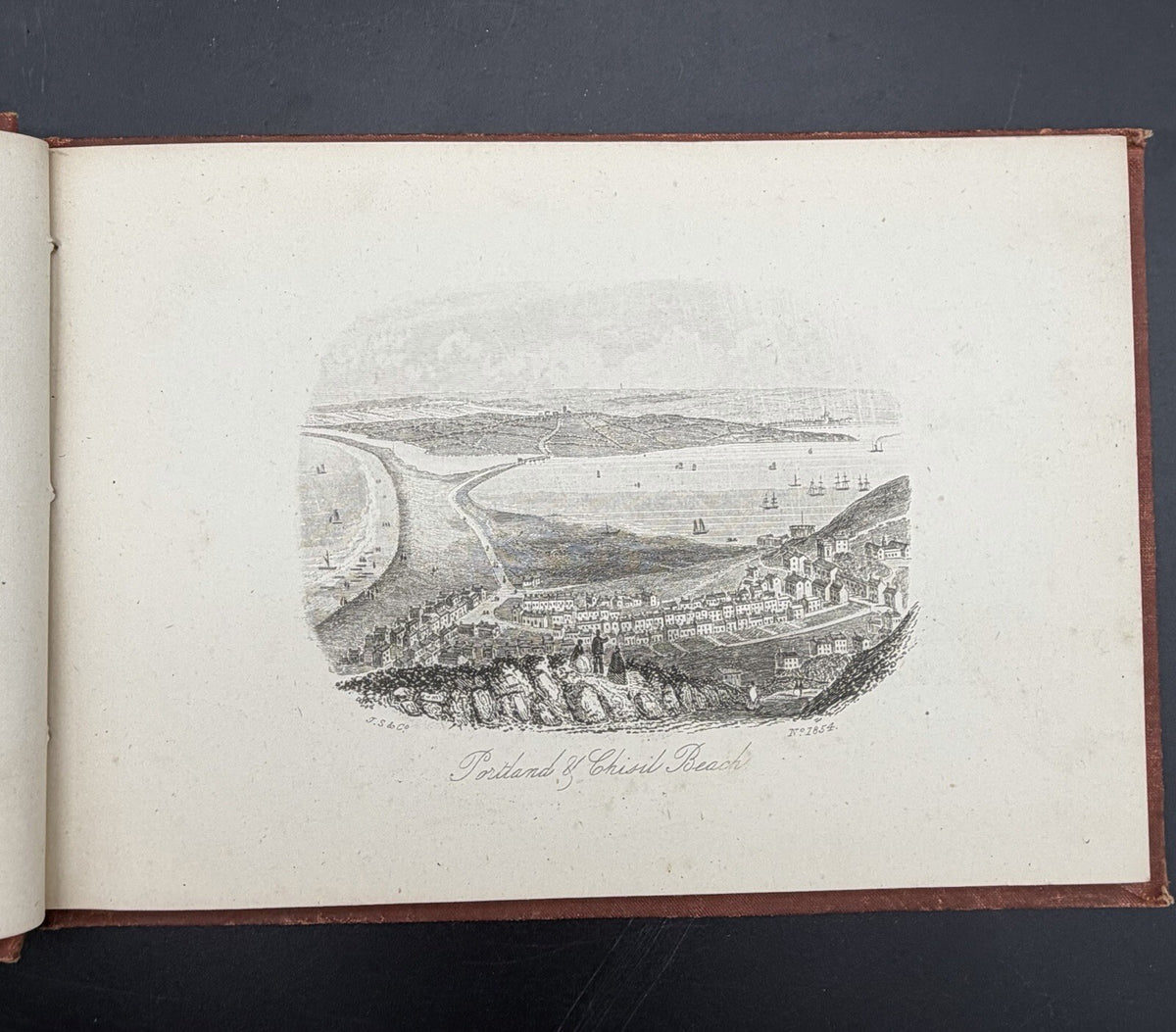 1870s Twenty Four Views of Portland & Weymouth Steel Engravings Book W.T. Wallis