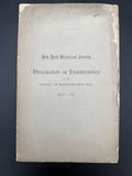 1862 Henry B. Dawson Pamphlet: MA Declaration of Independence 1776