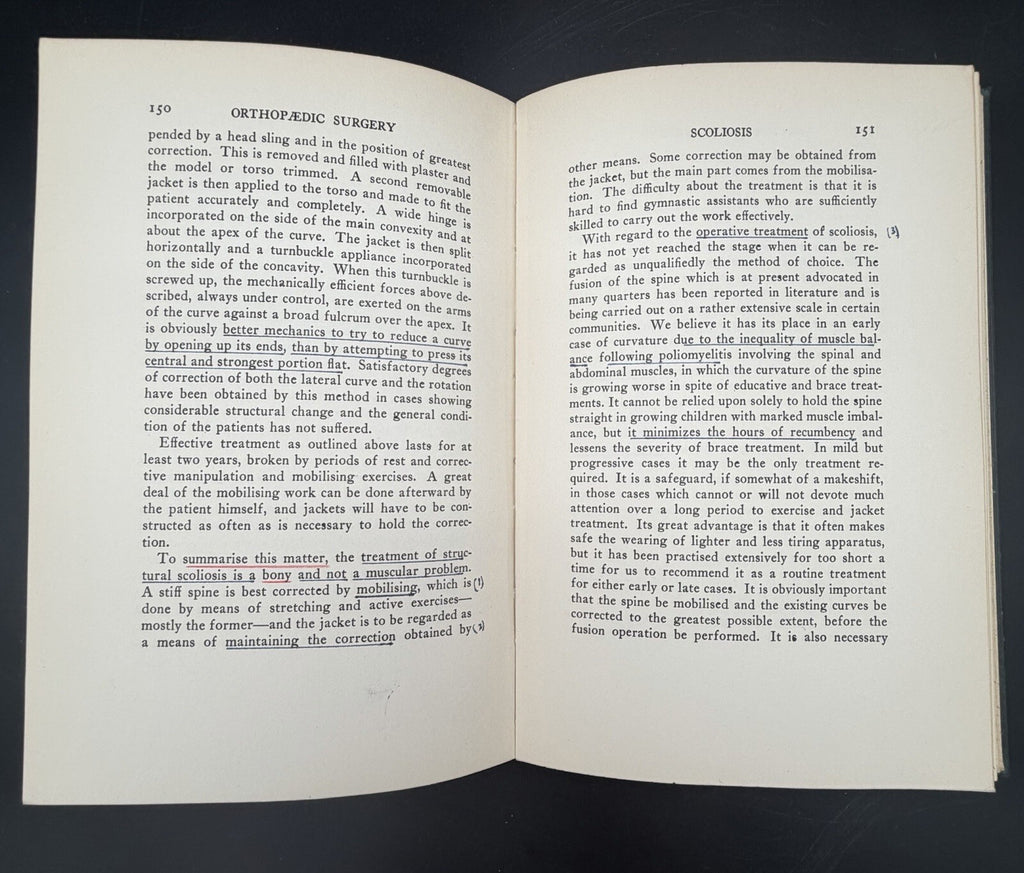 1931 Fundamentals of Orthopaedic Surgery Osgood Allison Harvard Lectures Medical