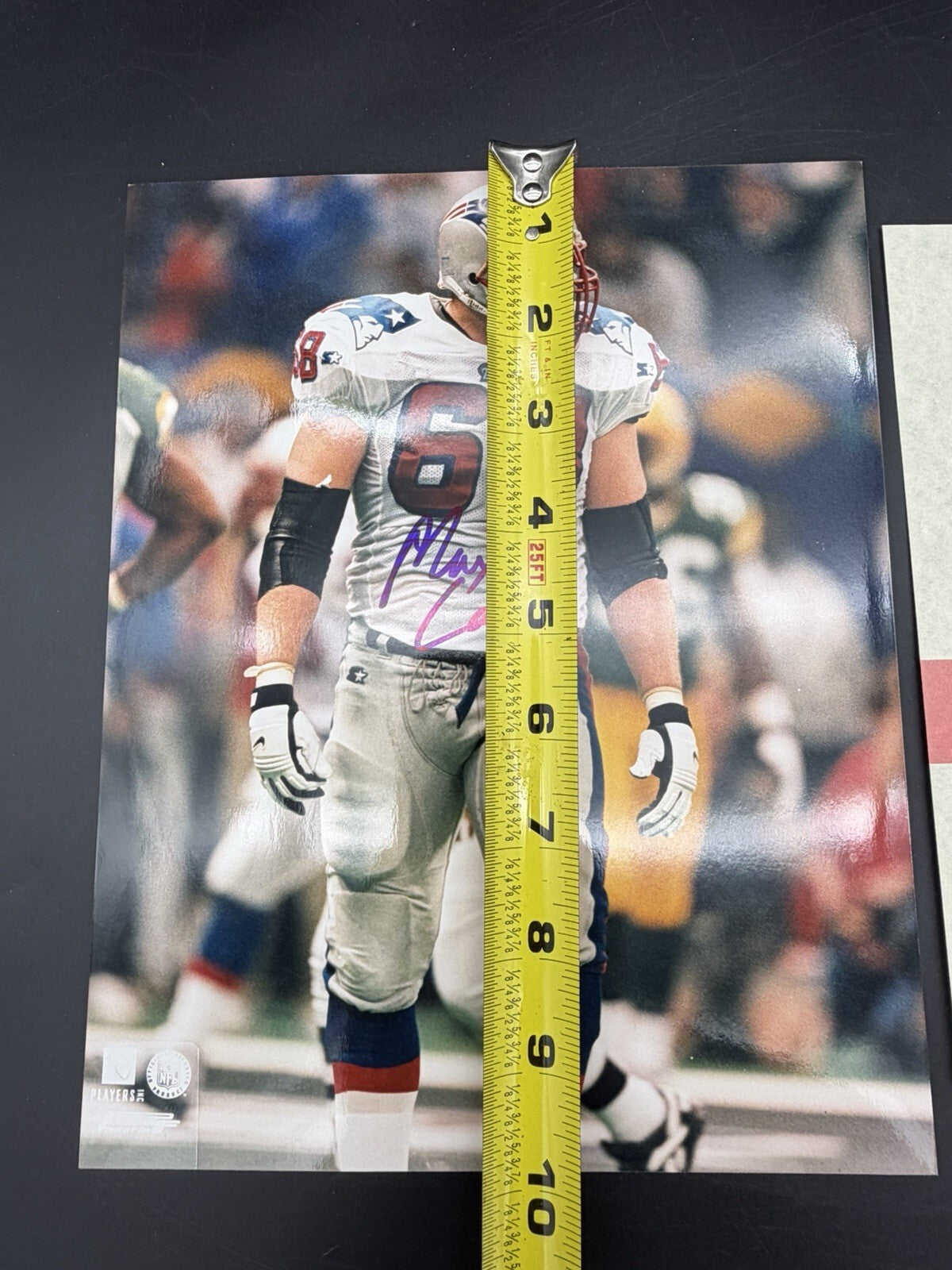 Max Lane Autographed 8x10 Photo New England Patriots #68 COA