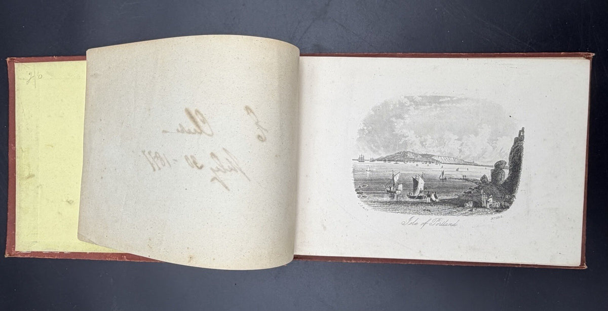 1870s Twenty Four Views of Portland & Weymouth Steel Engravings Book W.T. Wallis