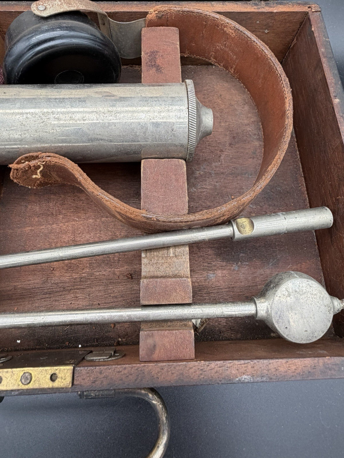 Antique Millet Signal Co Detectorphone Engine Stethoscope in Wood Box⁠