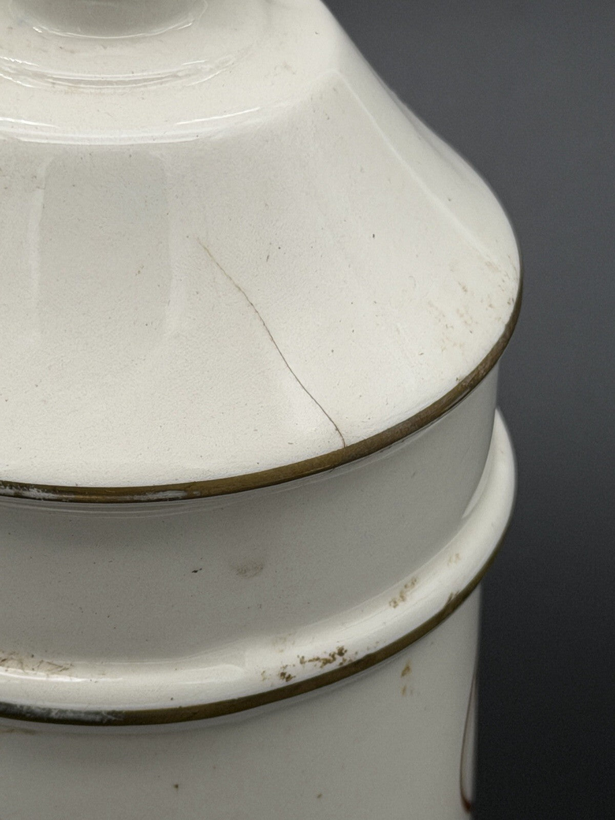 Vintage Lofisa Ceramic Apothecary Jar Darvocet Compound 65 Pharmacy Display