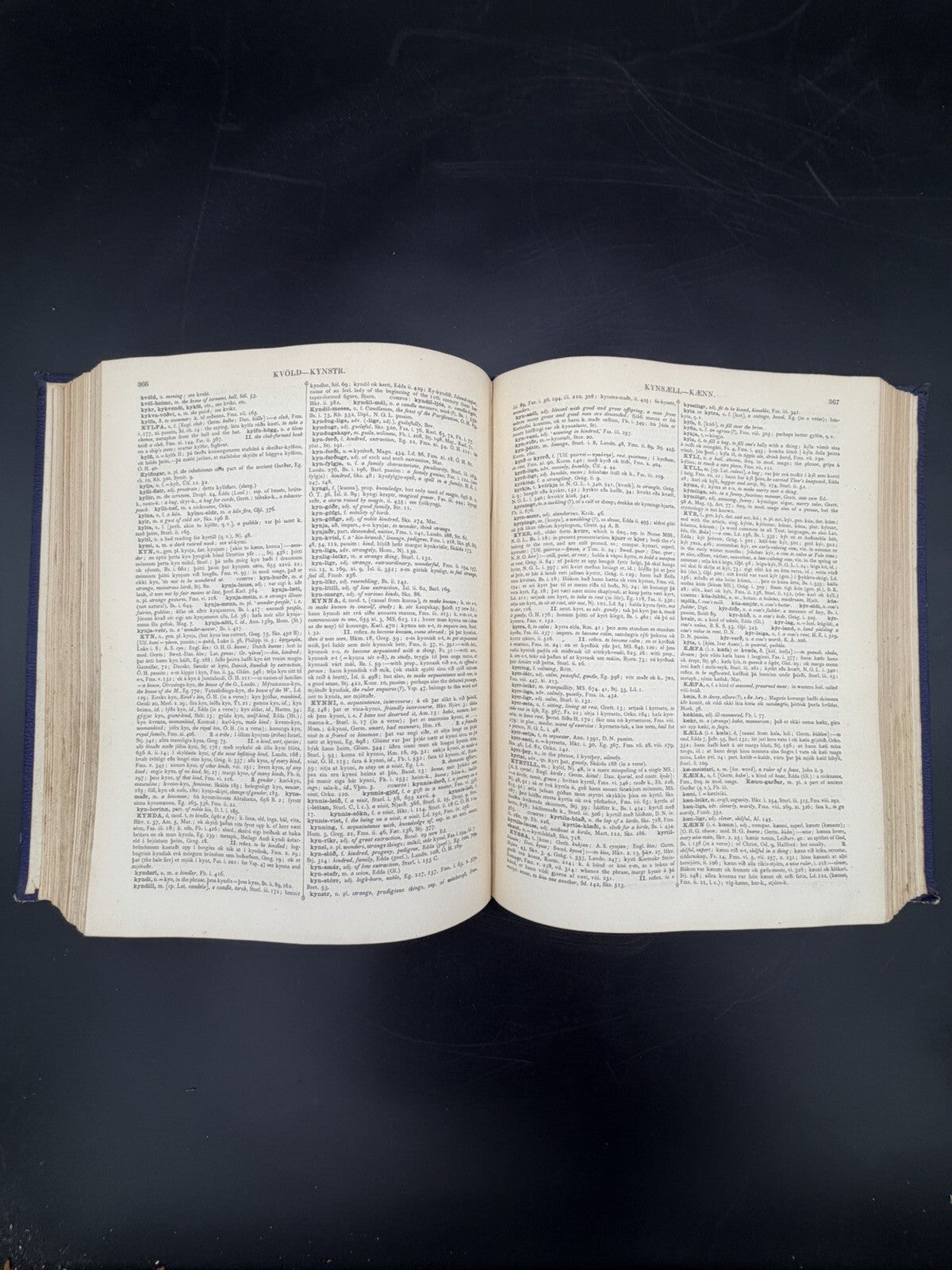 Cleasby & Vigfusson ICELANDIC-ENGLISH DICTIONARY - 1874 1st edn w/ 1876 appendix