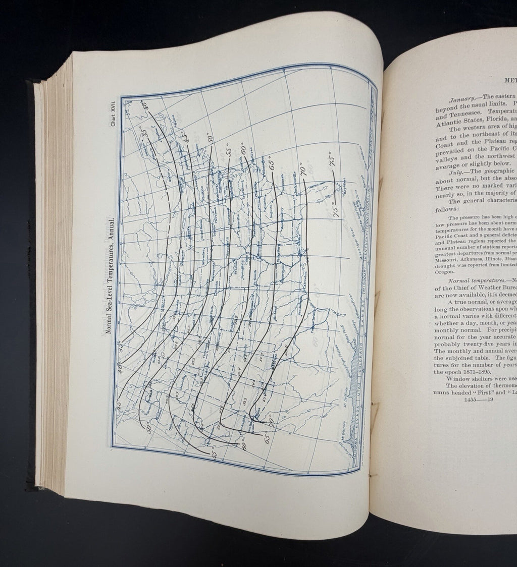 1897 Report of the Chief of the Weather Bureau with Mississippi River Flood Maps