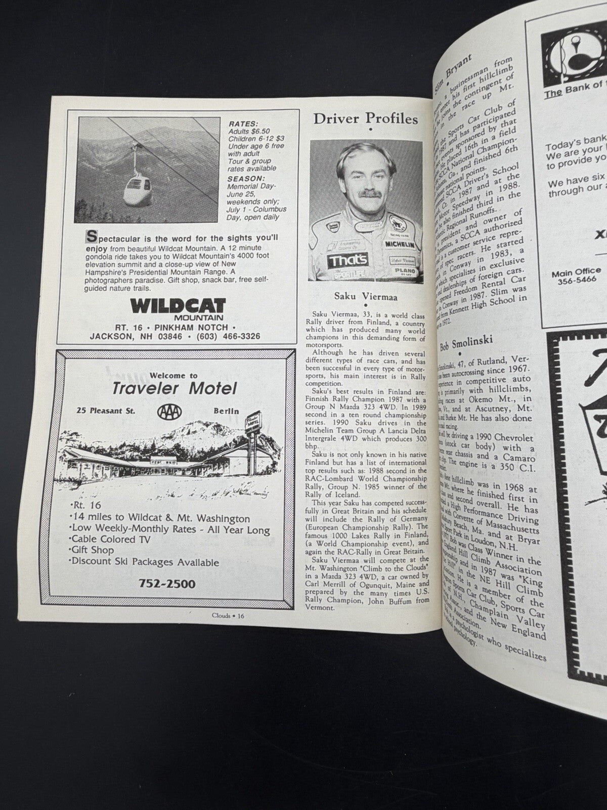 Vintage 1990 Mt. Washington Auto Road Hill Climb Official Program - Climb to the Clouds