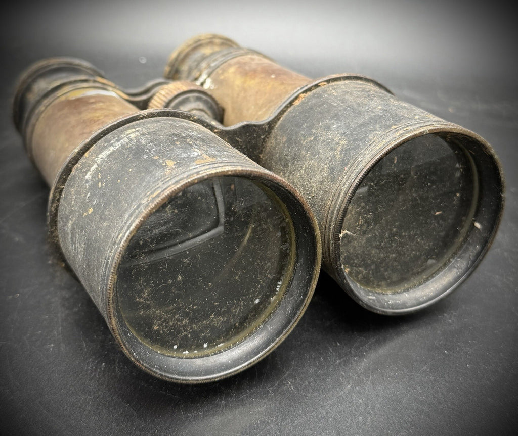 Antique Brass Field Glasses Binoculars Vintage As Found Barn Fresh Steampunk