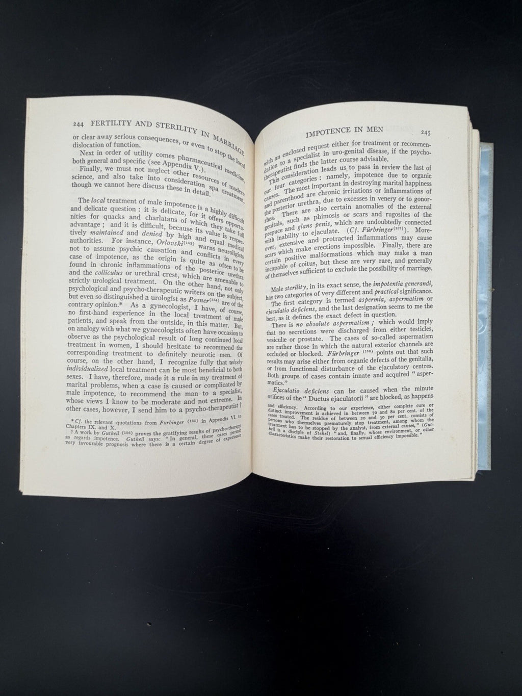 Antique Book 1931 Fertility and Sterility in Marriage by Th. H. Van de Velde M.D Medical Book