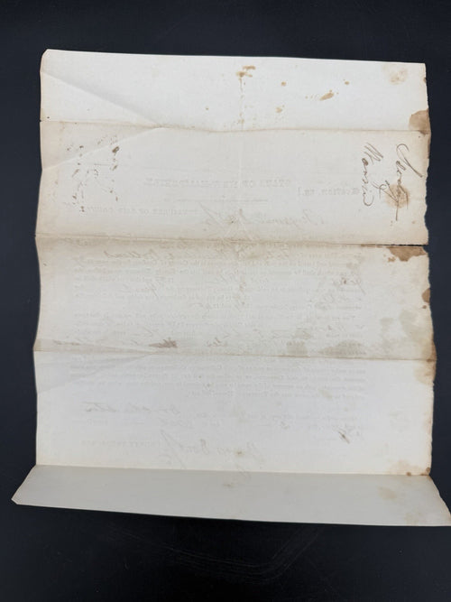 1838 Warren NH Tax Warrant – Historical Grafton County Document