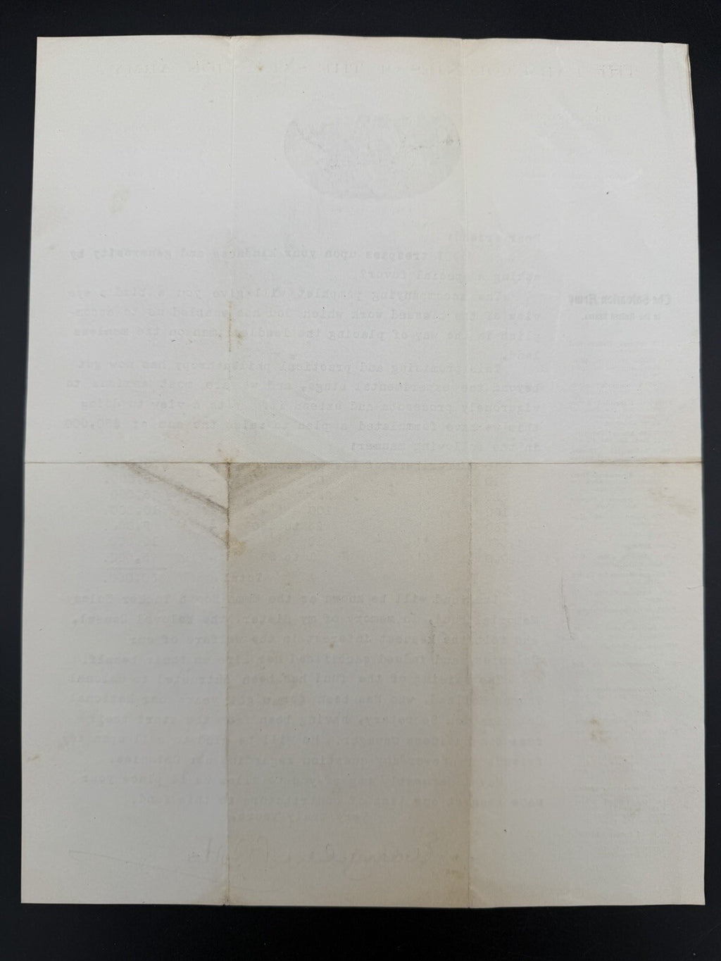 Rare 1900s Signed Evangeline Booth Salvation Army Farm Colony Letter & Stats