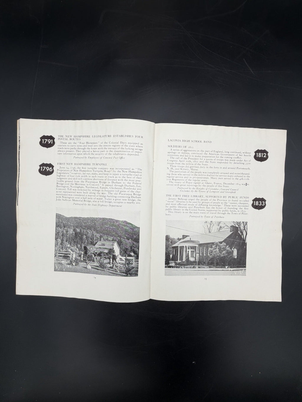 1938 New Hampshire Constitution Sesquicentennial Pageant Program The Ninth State