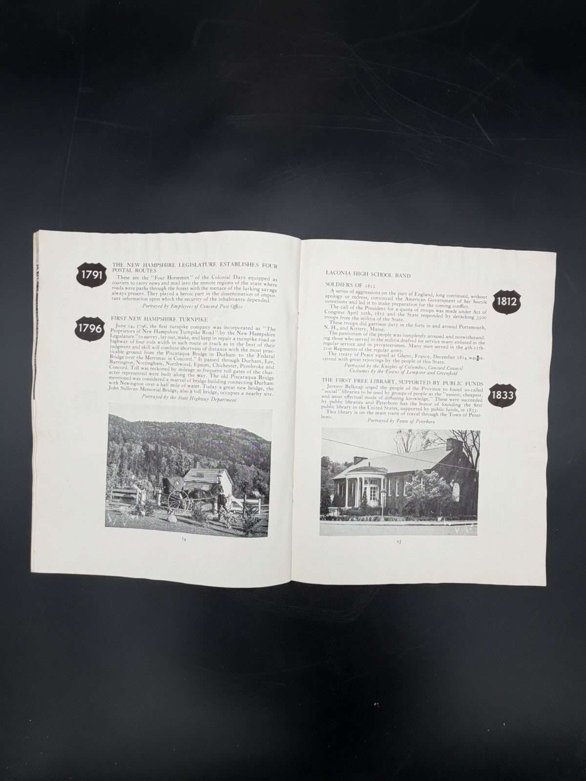 1938 New Hampshire Constitution Sesquicentennial Pageant Program The Ninth State