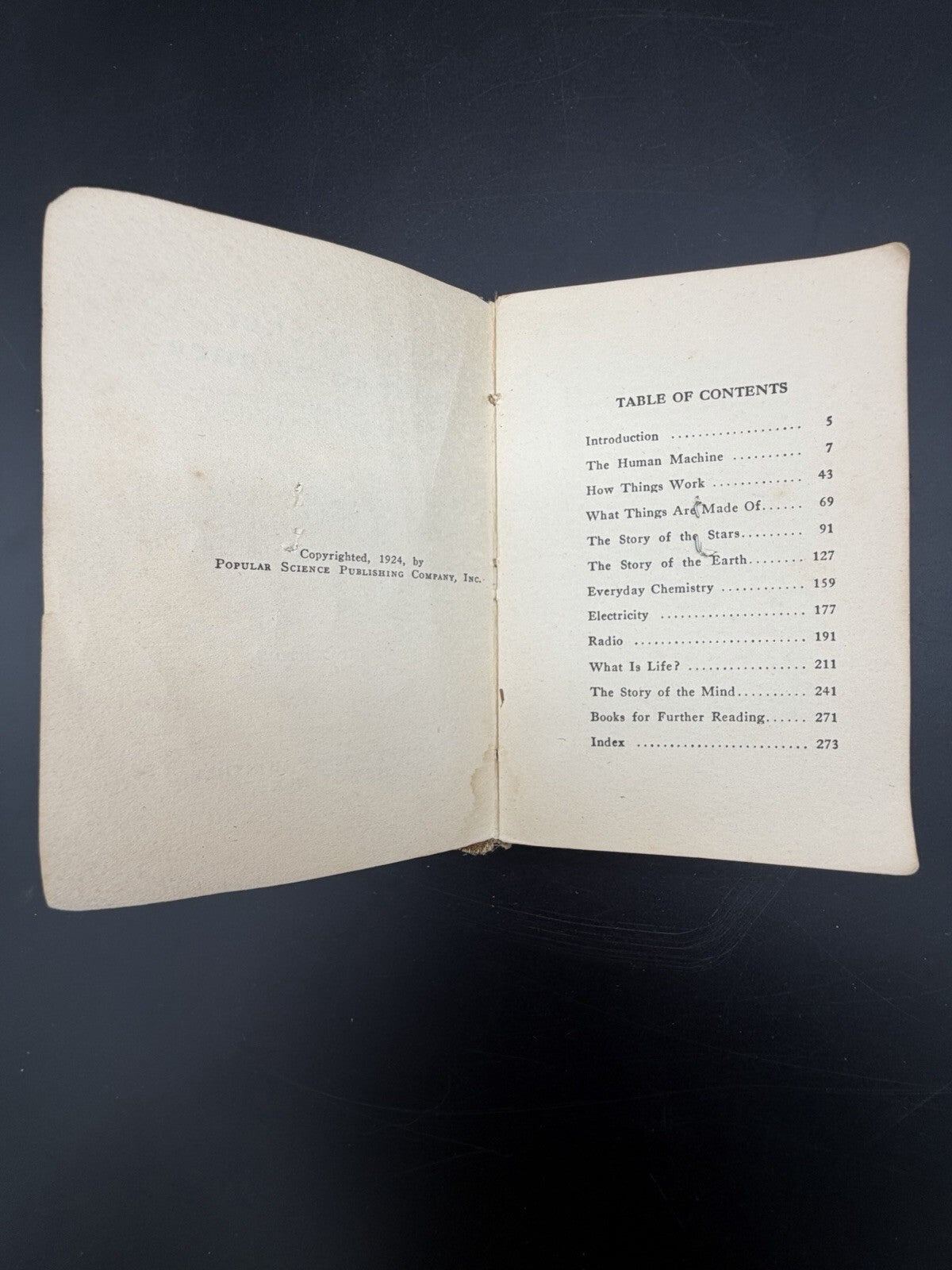 1924 The Pocket Guide to Science Second Edition Popular Science Monthly