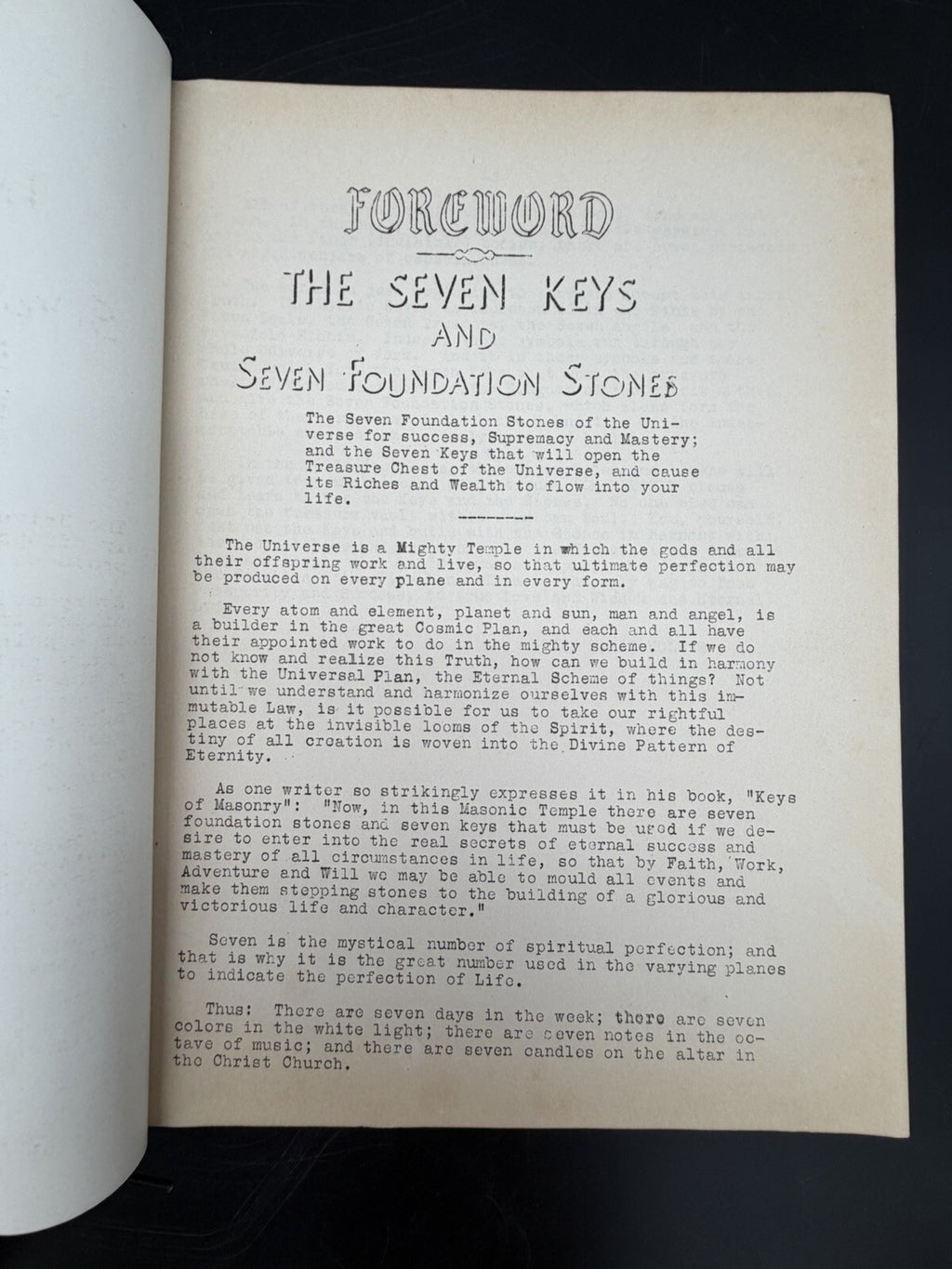 Signed 1941 Phoebe Marie Holmes 7 Keys to Prosperity Metaphysical Book