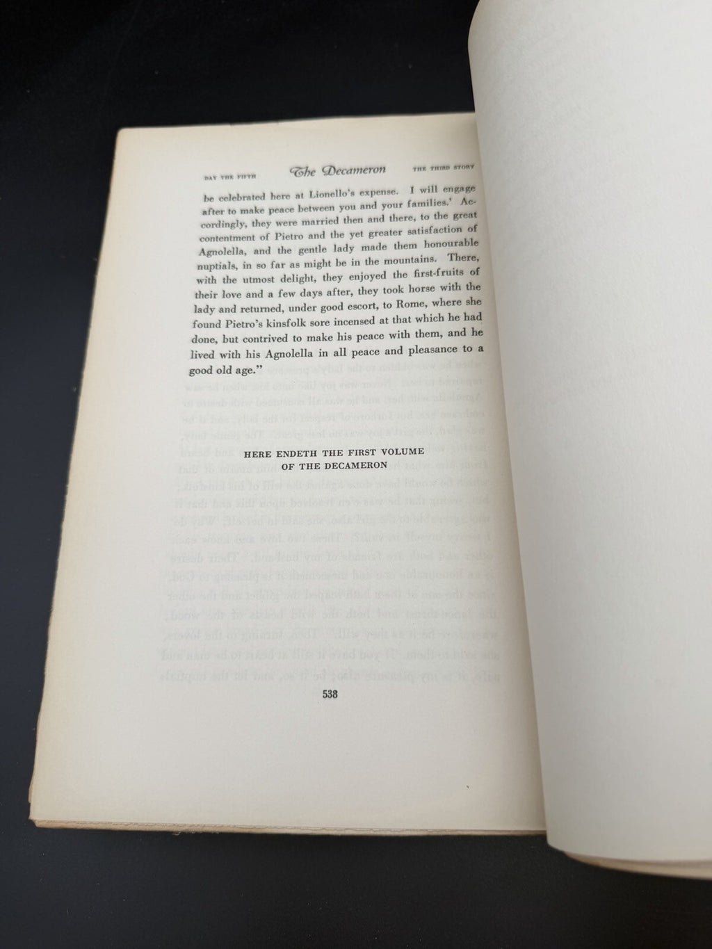 The Decameron, Boccaccio, Vol 1, 1928, J.P. Horn, AS-IS for Restoration