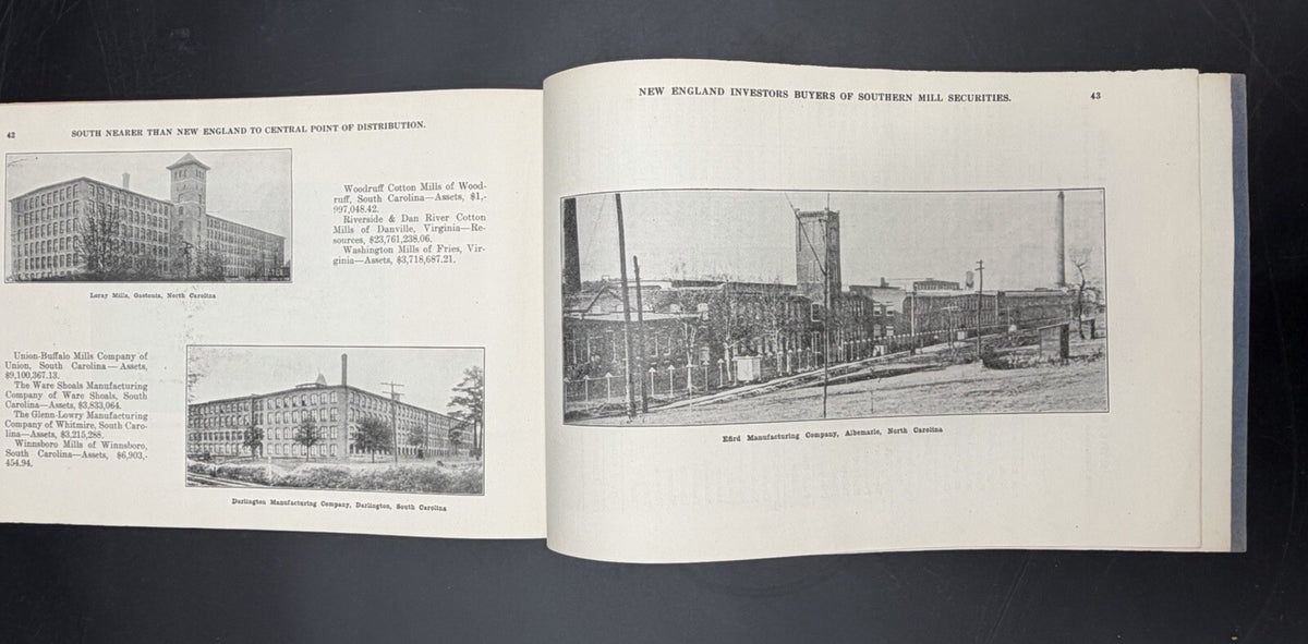 1923 The Marvellous Increase in Southern Cotton Mills - Rare Industrial History