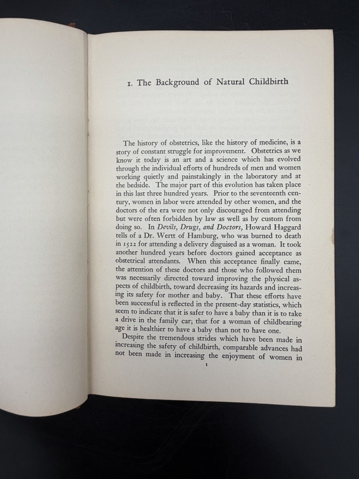 ⁠Vintage Book, 1950 Natural Childbirth FW Goodrich Prentice Hall Vintage Obstetrics Medicine