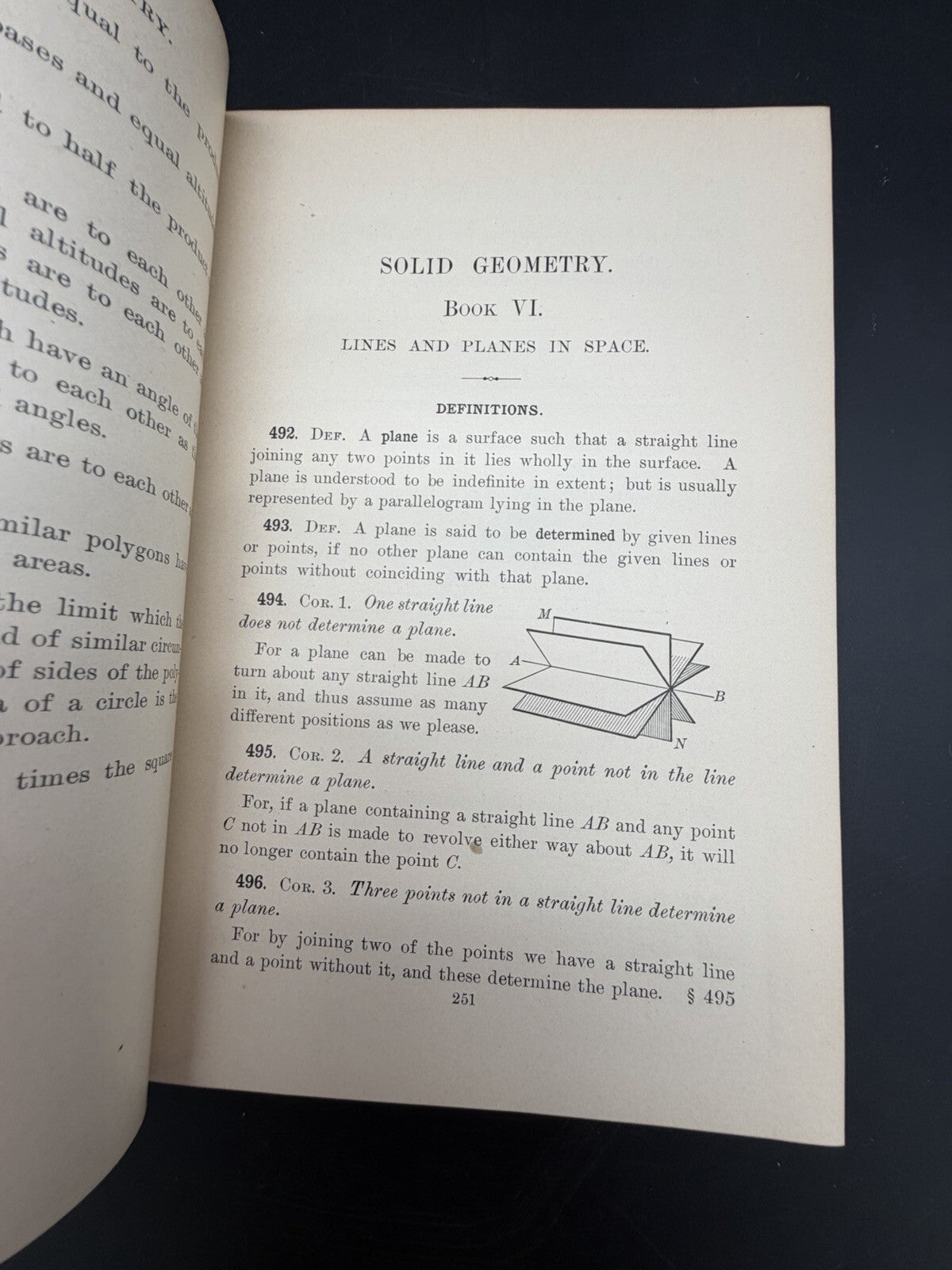 1899 Solid Geometry by G.A. Wentworth Revised Edition Ginn & Company VGC to FINE