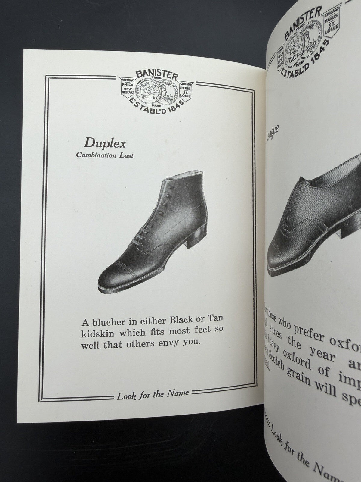 1923 Banister Shoes Men Catalog Shotwells Houston TX Vintage Footwear Booklet