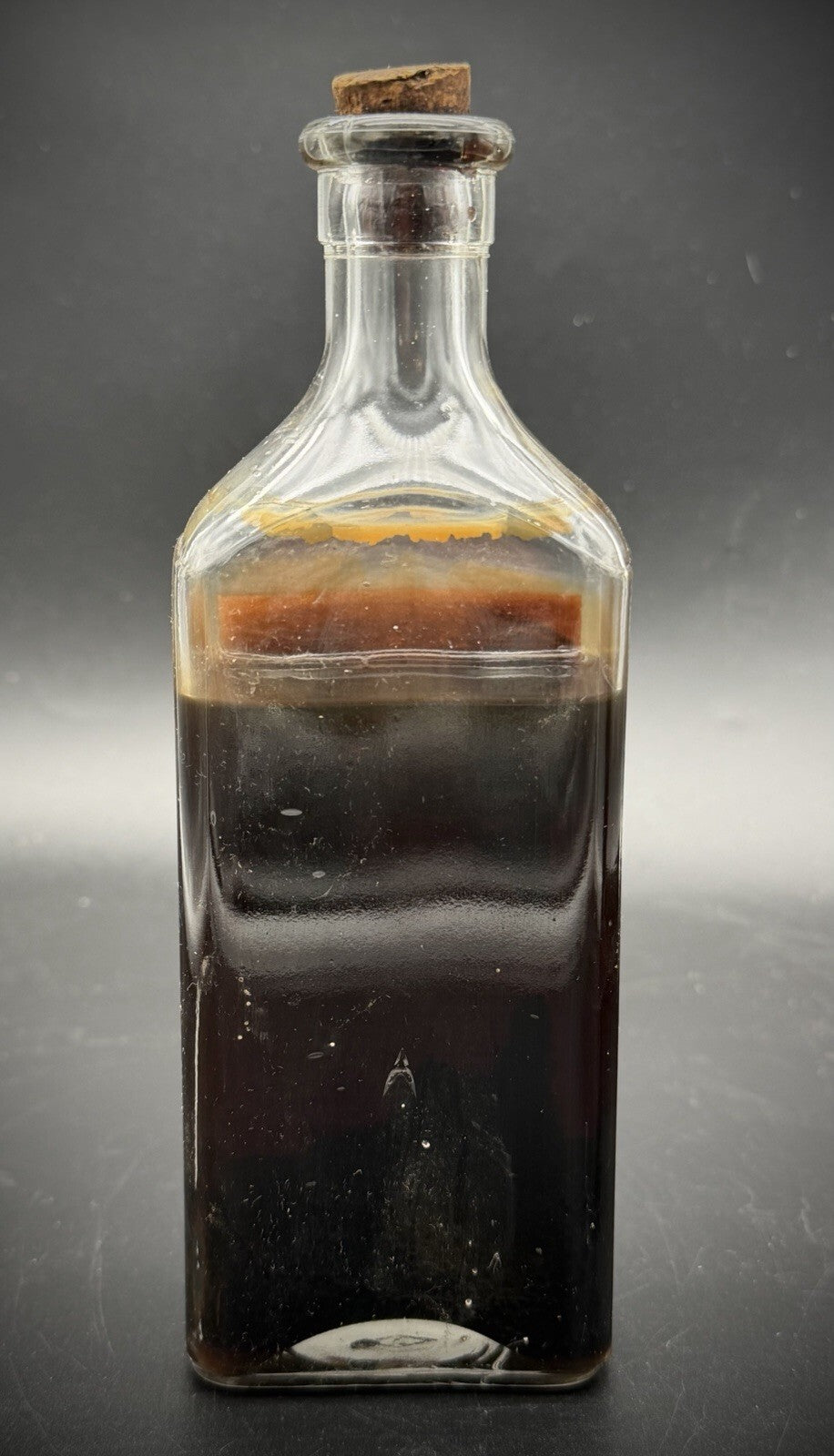 Antique Dare's Elixir Mentha Pepsin Medicine Bottle Rochester NY Full Label Cork