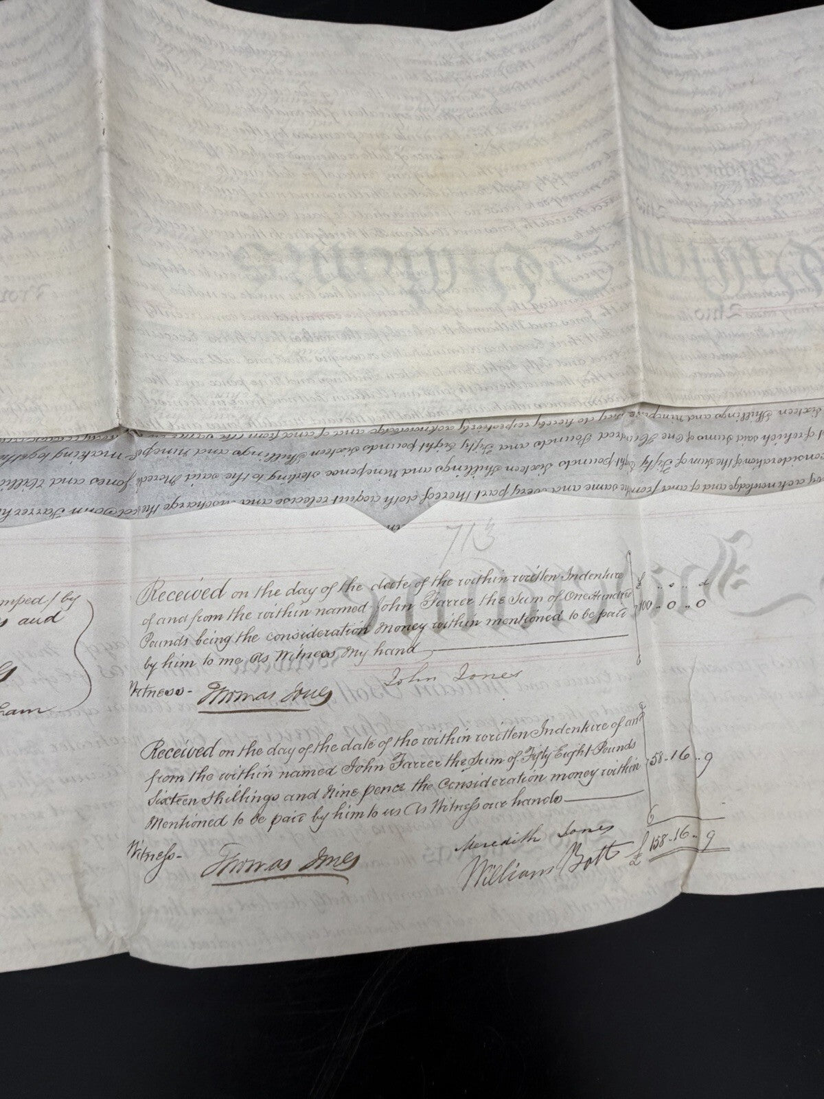 1860 Antique Vellum Mortgage Indenture – Denbighshire, Wales – Legal History