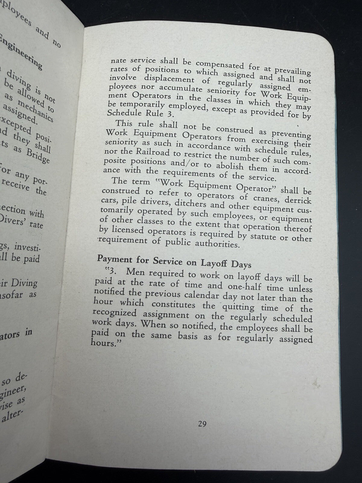 1942 Boston and Maine Railroad Engineering Dept Rules & Hymn Booklet Ephemera