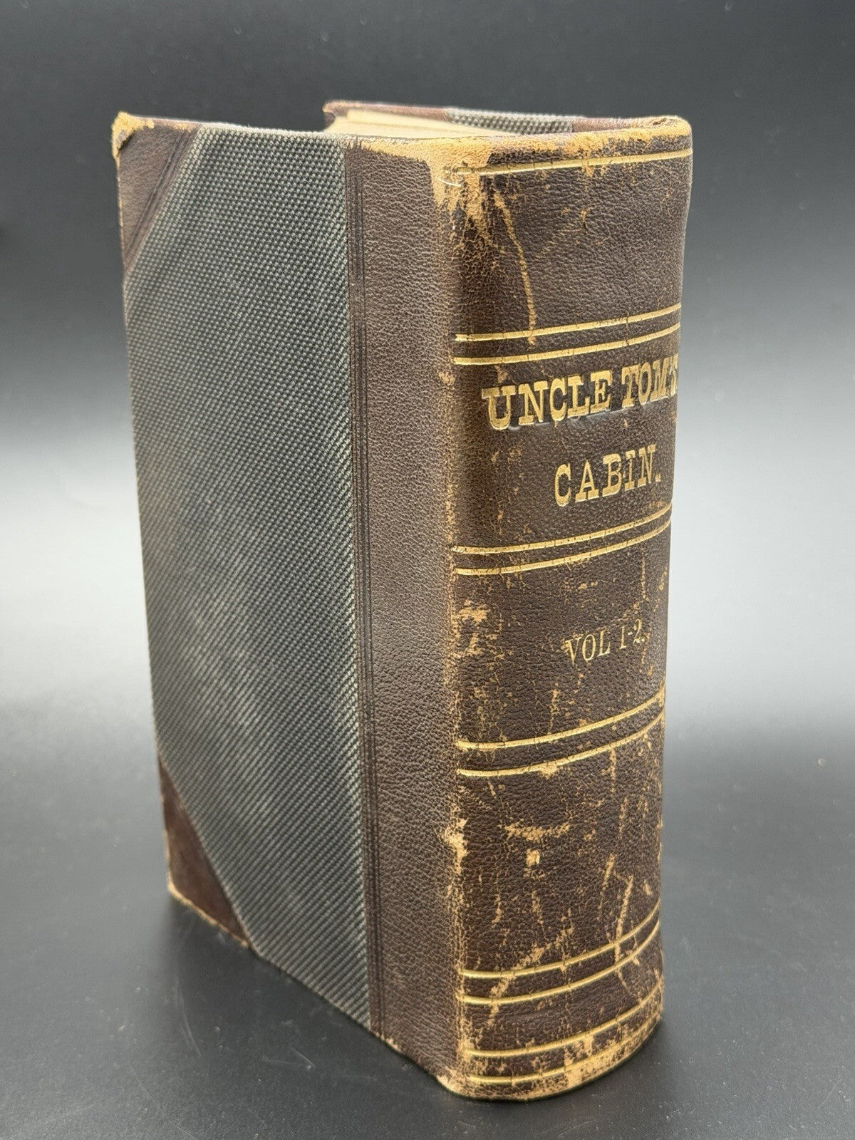 Antique 1852 First Edition UNCLE TOM'S CABIN or Life Among the Lowly-Vol I